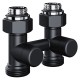 Узел нижнего подключения Royal Thermo Design прямой 1/2"х3/4" EK (черный)