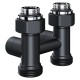 Узел нижнего подключения Royal Thermo Design прямой 1/2"х3/4" EK (черный)