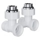 Узел нижнего подключения Royal Thermo Design угловой 1/2"х3/4" EK (белый)
