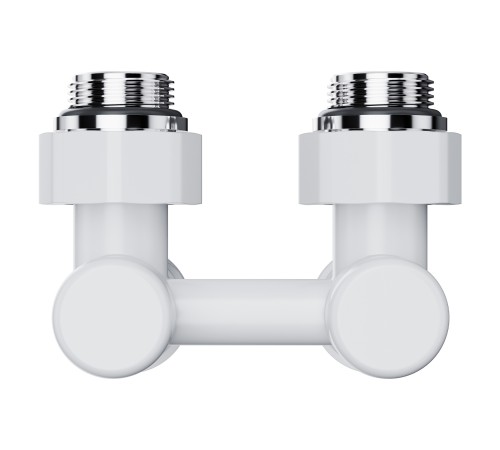 Узел нижнего подключения Royal Thermo Design угловой 1/2"х3/4" EK (белый)