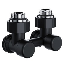 Узел нижнего подключения Royal Thermo Design угловой 1/2"х3/4" EK (черный)