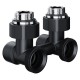Узел нижнего подключения Royal Thermo Design угловой 1/2"х3/4" EK (черный)