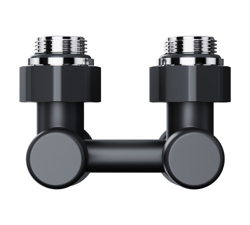 Узел нижнего подключения Royal Thermo Design угловой 1/2"х3/4" EK (черный)