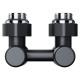 Узел нижнего подключения Royal Thermo Design угловой 1/2"х3/4" EK (черный)