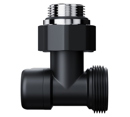 Узел нижнего подключения Royal Thermo Design угловой 1/2"х3/4" EK (черный)