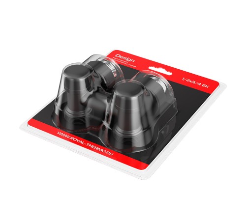 Узел нижнего подключения Royal Thermo Design угловой 1/2"х3/4" EK (черный)