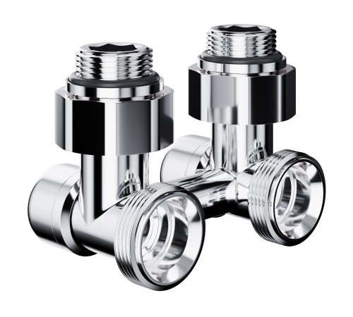 Узел нижнего подключения Royal Thermo Design угловой 1/2"х3/4" EK (хром)