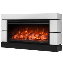 Каминокомплект: Очаг Royal Thermo Aurora RTFP/P-AR40LS, портал Moderno 42/40/36, белый