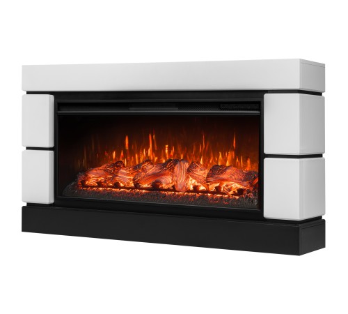 Каминокомплект: Очаг Royal Thermo Aurora RTFP/P-AR40LS, портал Moderno 42/40/36, белый