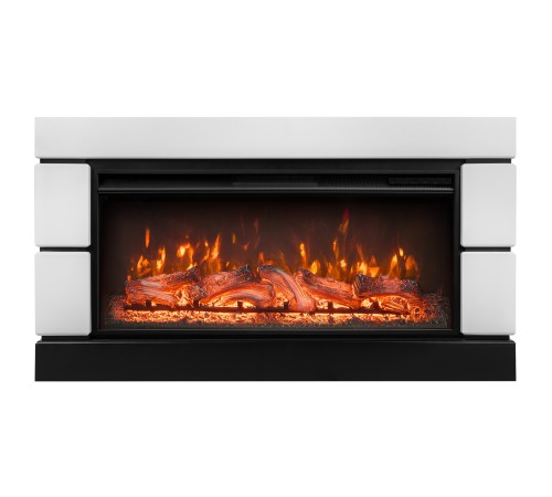 Каминокомплект: Очаг Royal Thermo Aurora RTFP/P-AR40LS, портал Moderno 42/40/36, белый