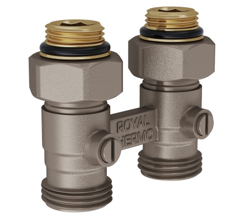 Узел нижнего подключения Royal Thermo прямой 1/2"х3/4"EK RTE 07.00001А