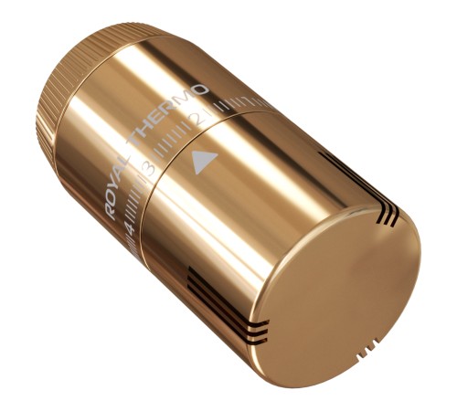 Термоголовка жидкостная Royal Thermo Design М30х1,5 (золото)