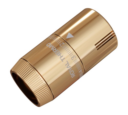Термоголовка жидкостная Royal Thermo Design М30х1,5 (золото)