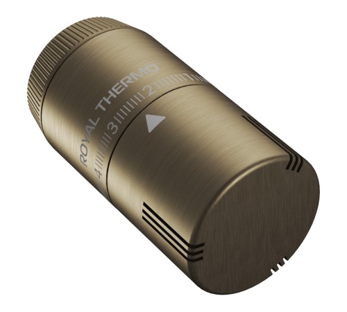 Термоголовка жидкостная Royal Thermo Design М30х1,5 (бронза)