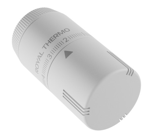 Термоголовка жидкостная Royal Thermo Design М30х1,5 (белый soft touch)