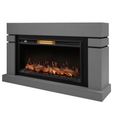 Каминокомплект: Очаг Electrolux EFP/P-3620LS, портал Lindos 42/40/36, светло-серый, р/в