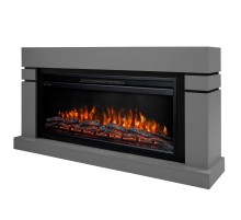 Каминокомплект: Очаг Electrolux EFP/P-4220LS, портал Lindos 42/40/36, светло-серый, р/в