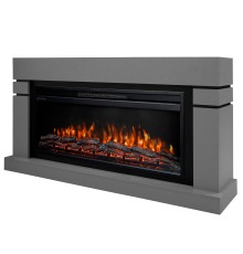 Каминокомплект: Очаг Electrolux EFP/P-4220LS, портал Lindos 42/40/36, светло-серый, р/в
