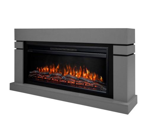 Каминокомплект: Очаг Electrolux EFP/P-4220LS, портал Lindos 42/40/36, светло-серый, р/в
