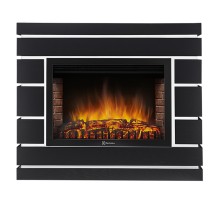 Каминокомплект: Очаг Electrolux EFP/P-2520LS N, портал Moderno 25 шпон черный дуб