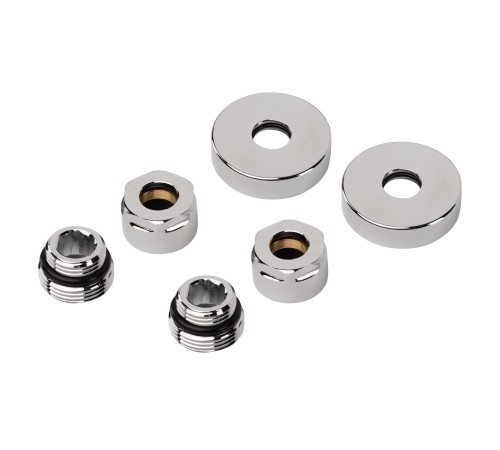 Набор подключения Royal Thermo Design 1/2" ВР - 15 мм (хром)