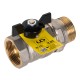 Кран шаровой латунный LD 47.32.В-ГШ.Б Ду 32 Ру 25 (бабочка с бир.)