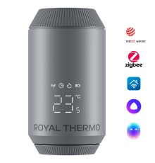 Термостат радиаторный электронный Royal Thermo Smart Heat 2.0, серебристый