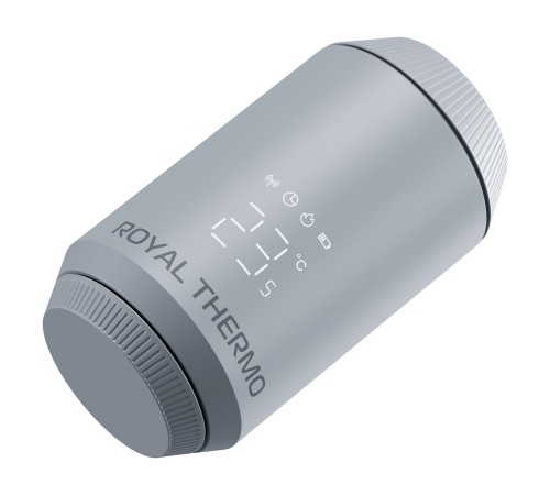 Термостат радиаторный электронный Royal Thermo Smart Heat 2.0, серебристый
