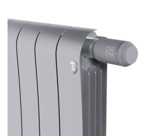 Термостат радиаторный электронный Royal Thermo Smart Heat 2.0, серебристый