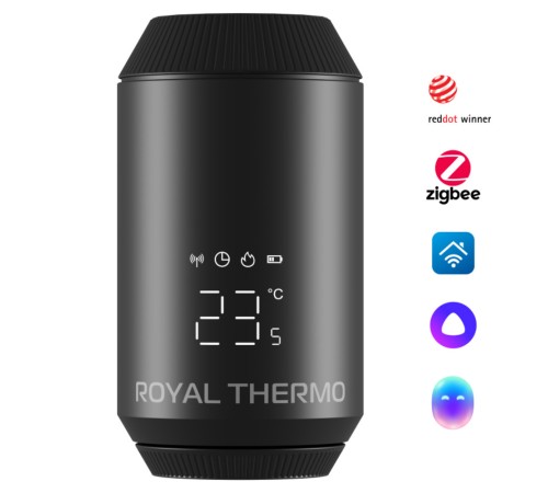 Термостат радиаторный электронный Royal Thermo Smart Heat 2.0, черный