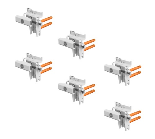 Комплект настенных кронштейнов Royal Thermo Insignia Design Fix RAL9016 х 6
