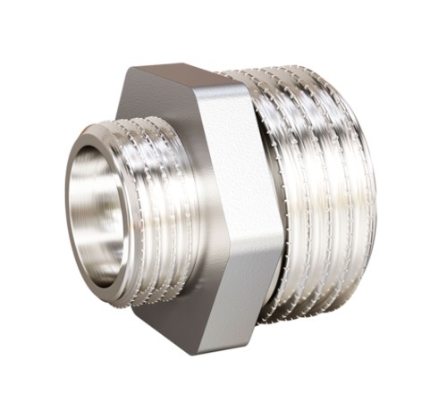 Ниппель латунный LD LD Pride DN40х32 (1 1/2"НР х 1 1/4"НР) латунь ник