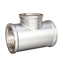 Тройник латунный LD LD Pride DN32 (1 1/4") ВР/ВР/ВР латунь никель с би