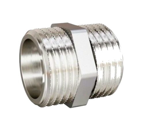 Ниппель латунный LD LD Pride DN40 (1 1/2") НР/НР латунь никель с бирко