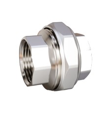Муфта разъемная (американка) LD DN25 (1") ВР/ВР латунь никель с биркой