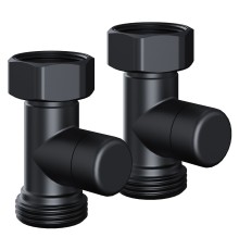 Набор нижнего подключения Royal Thermo Design прямой раздельный 3/4х3/4ЕК (черный)