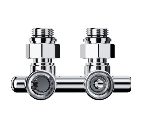 Узел нижнего подключения перекрестный Royal Thermo Design угловой 1/2"х3/4" EK (хром)