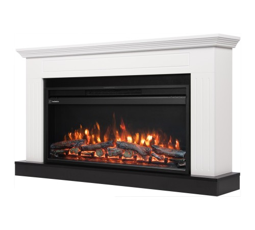Каминокомплект: Очаг Electrolux EFP/P-3620LS, портал Retto 36 белый, р/в