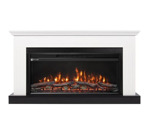 Каминокомплект: Очаг Electrolux EFP/P-3620LS, портал Retto 36 белый, р/в