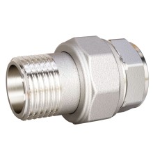 Сгон разъемный (американка) LD Pride DN20 (3/4") ВР/НР латунь никель в упаковке