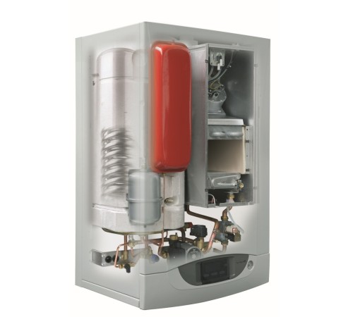 Котел газовый BAXI NUVOLA3 COMFORT 320 Fi настенный, 2 конт., закр.кам.сгор. п/у, встроен.бойлер