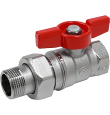 Кран шаровой Giacomini с накидной гайкой (Американка) Ду 32 бабочка R259X009