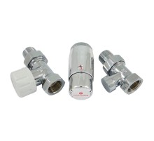 Комплект подключения SCHLOSSER STANDARD MINI 1/2" прямой, хром, с термоголовкой MINI М30х1,5