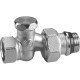 Клапан отсечной Giacomini R16TG для радиатора 1/2" ВН, прямой, Kvs-1.55м3/ч