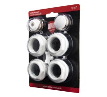 Комплект монтажный Royal Thermo 1”х 3/4" белый