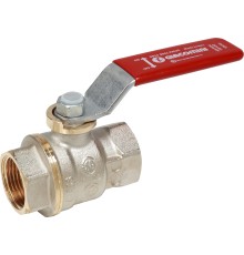Кран шаровой Giacomini DADO ВР-ВР 1 1/4" ручка-рычаг красный, латунь, никель, R910X026