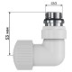 Набор термостатический трехосевой Royal Thermo Design Pro 15мм М30х1,5 (Белый)
