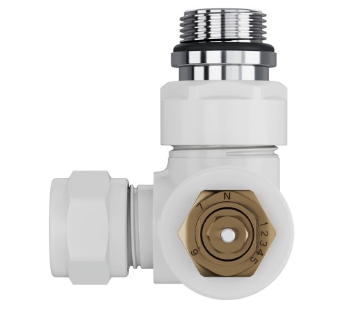 Набор термостатический трехосевой Royal Thermo Design Pro 15мм М30х1,5 (Белый)