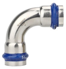 Угольник VARMEGA 90гр. двухраструбный Inox Press 22x22