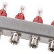 Коллектор Royal Thermo нерж. в сборе с расходомерами 1" ВР-3/4" НР с автомат. воздухоотвод-ми 7 вых.